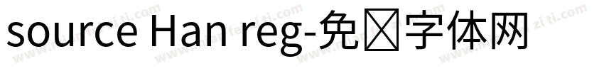 source Han reg字体转换